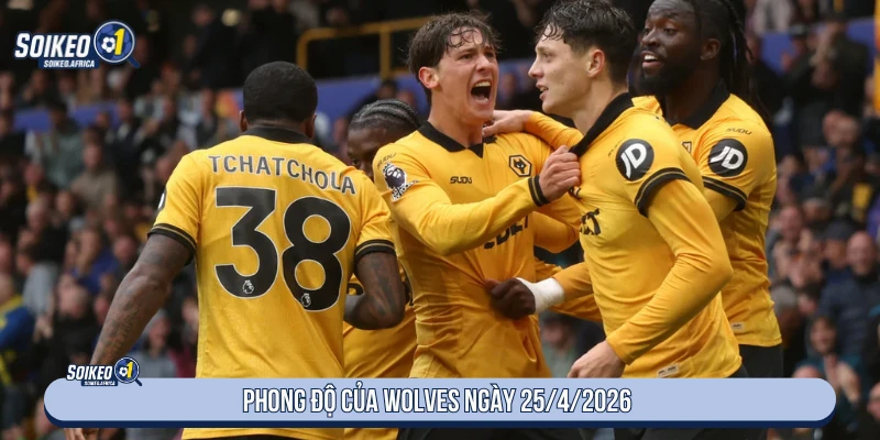 Soi Kèo Wolves vs Tottenham 21:00 Ngày 25/4/2026 Phong độ Wolves trước trận Tottenham ngày 25/4/2026