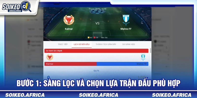 Quy trình soi kèo trước trận bắt đầu từ bước sàng lọc